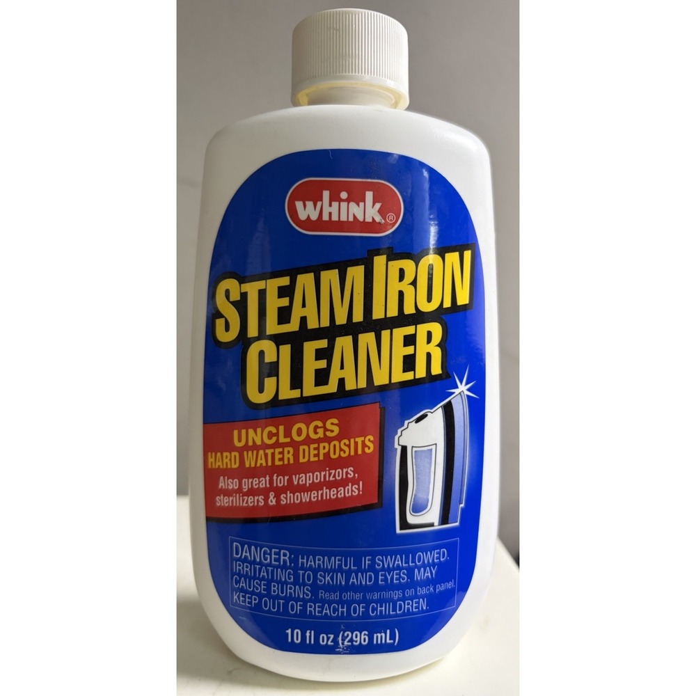Whink Steam Iron Cleaner Unclogs Hard Water Deposits DISCOUNTED 10 oz NEW